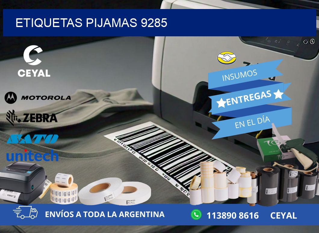 ETIQUETAS PIJAMAS 9285