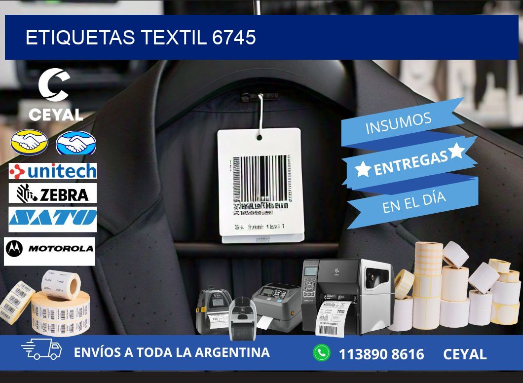 ETIQUETAS TEXTIL 6745