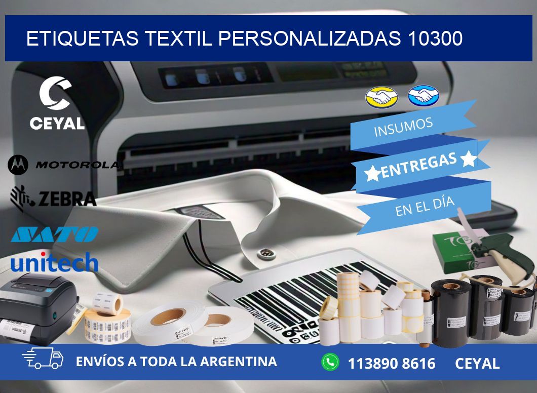 ETIQUETAS TEXTIL PERSONALIZADAS 10300