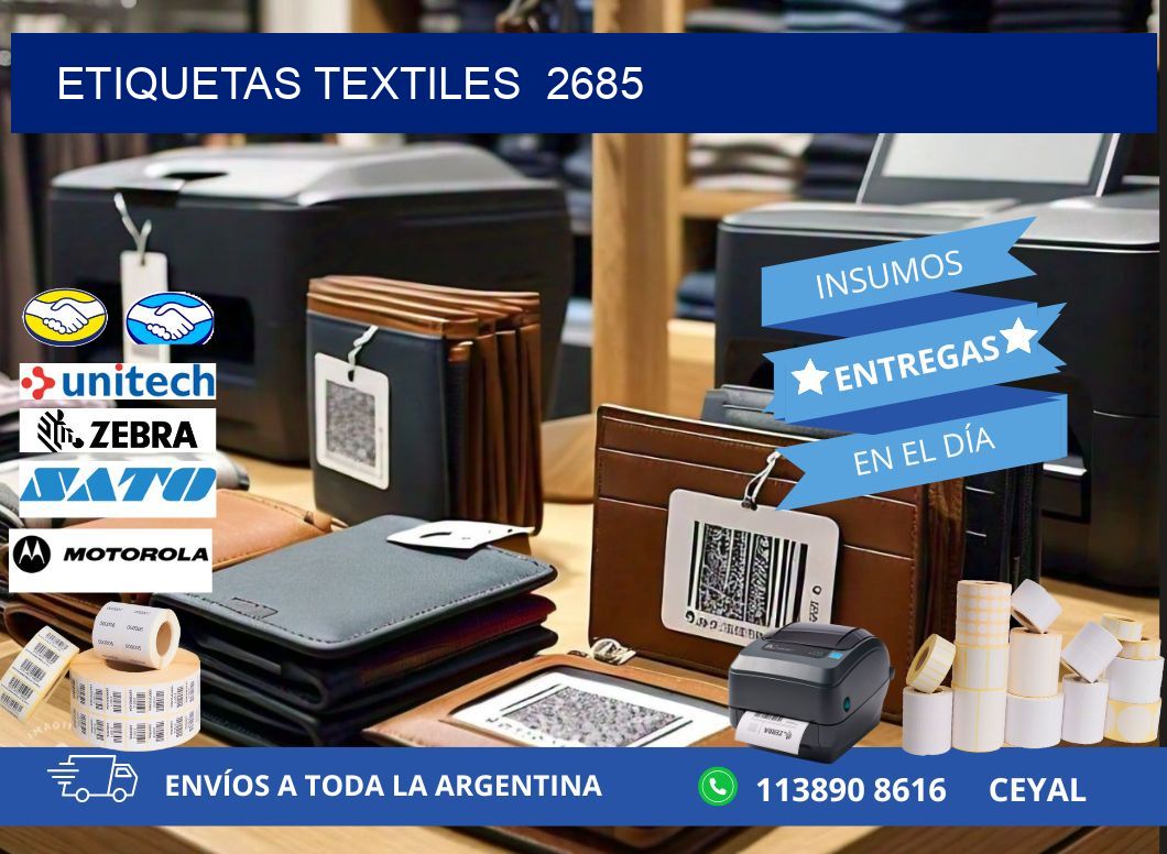 ETIQUETAS TEXTILES  2685