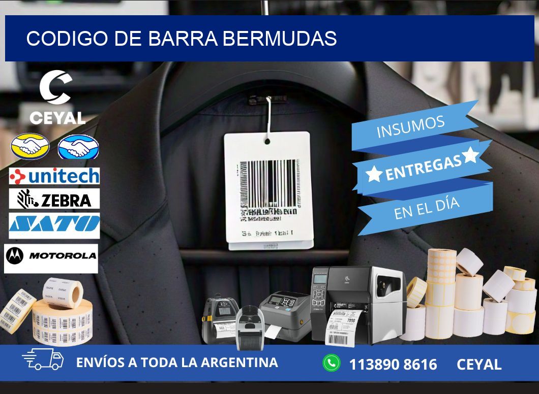 codigo de barra BERMUDAS