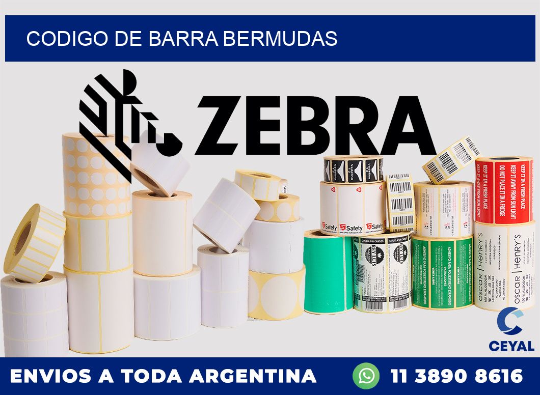 codigo de barra BERMUDAS