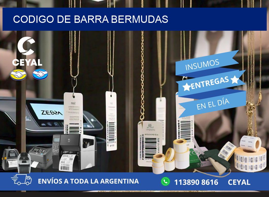 codigo de barra BERMUDAS