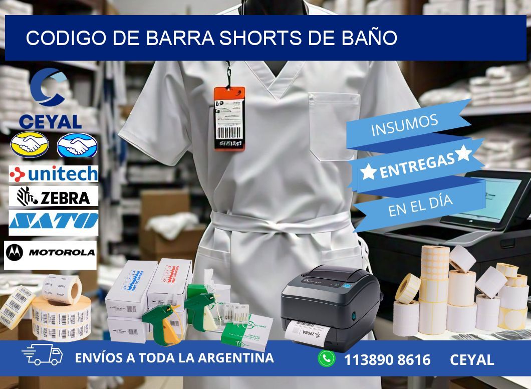 codigo de barra SHORTS DE BAÑO