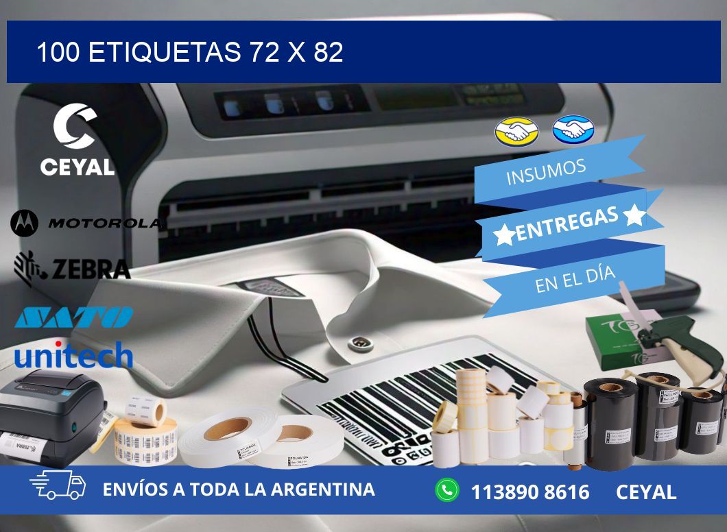 100 ETIQUETAS 72 x 82