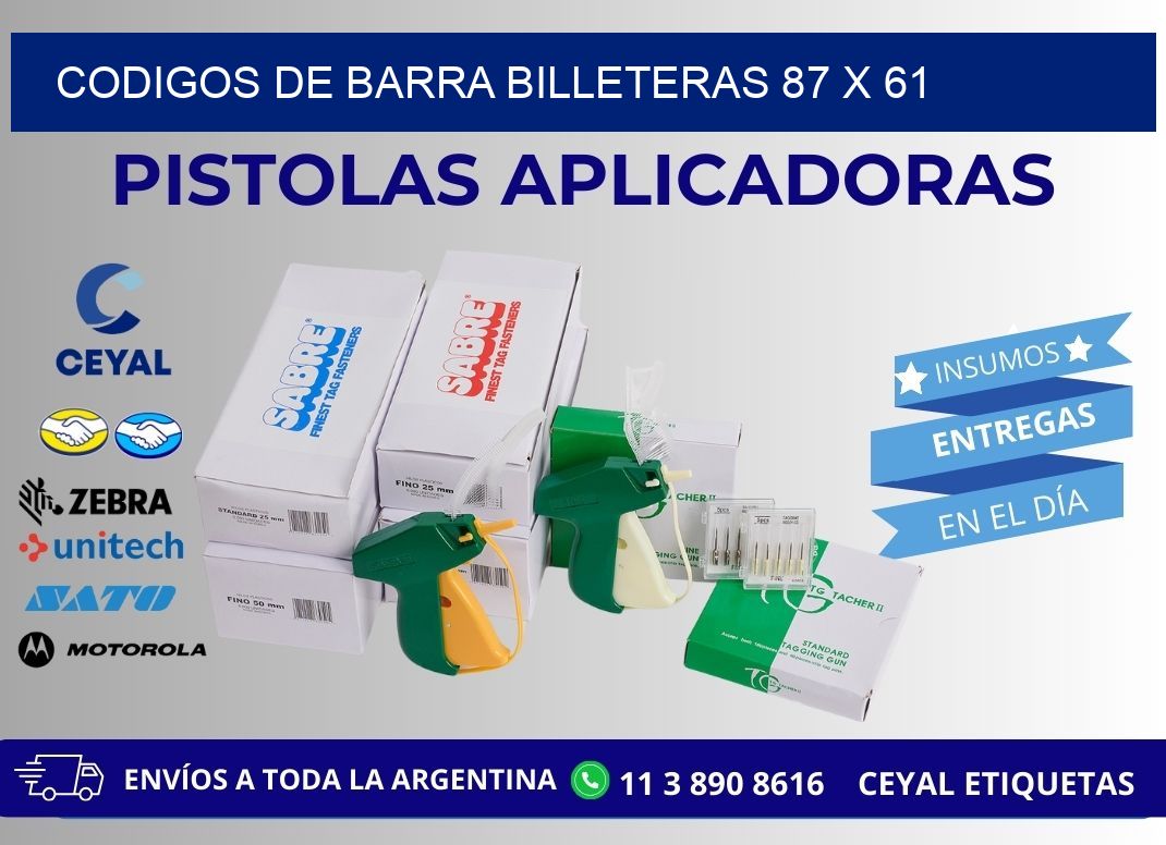 CODIGOS DE BARRA BILLETERAS 87 x 61