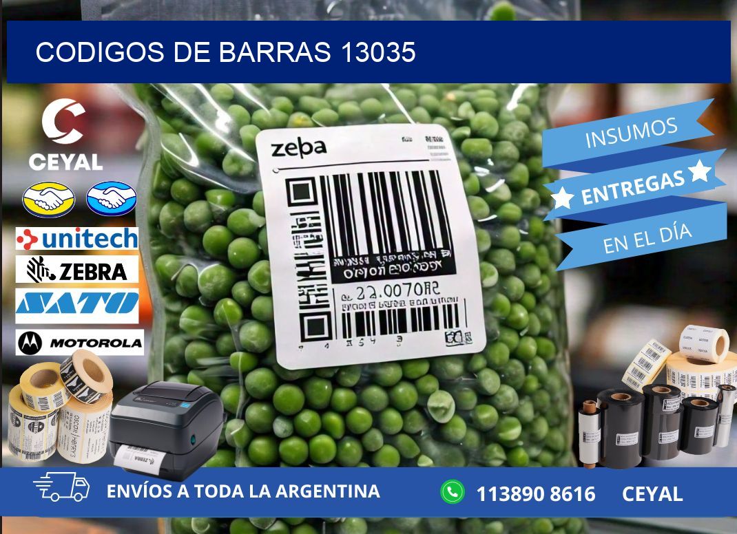 CODIGOS DE BARRAS 13035