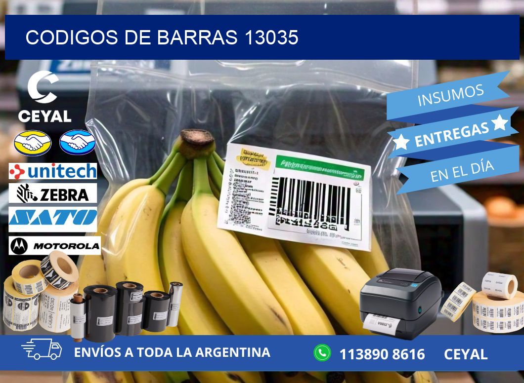 CODIGOS DE BARRAS 13035