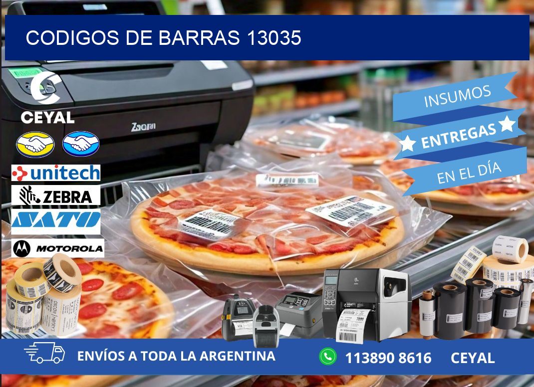 CODIGOS DE BARRAS 13035