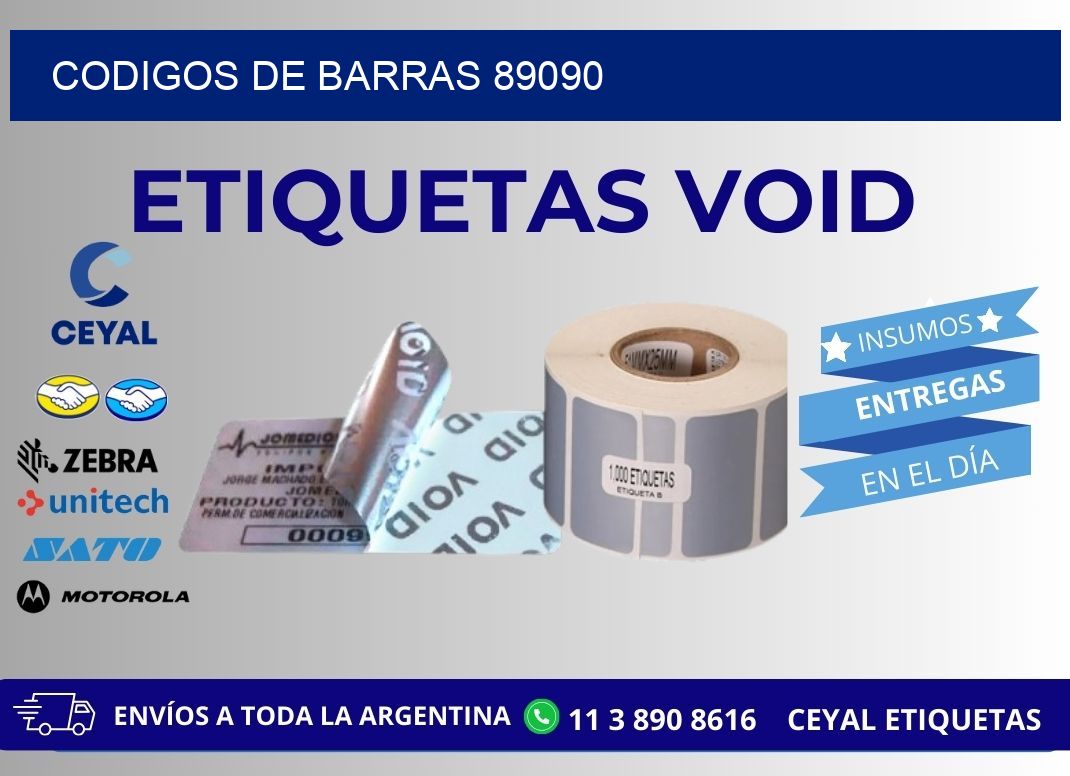 CODIGOS DE BARRAS 89090