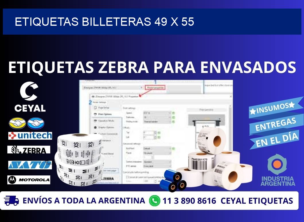 ETIQUETAS BILLETERAS 49 x 55