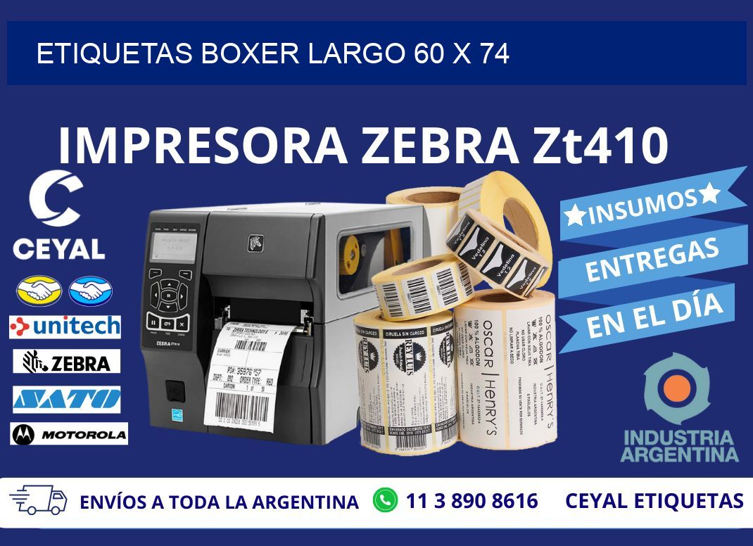 ETIQUETAS BOXER LARGO 60 x 74