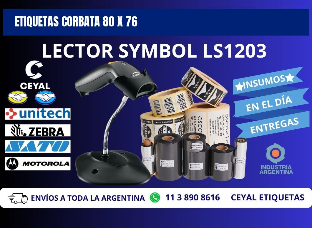 ETIQUETAS CORBATA 80 x 76