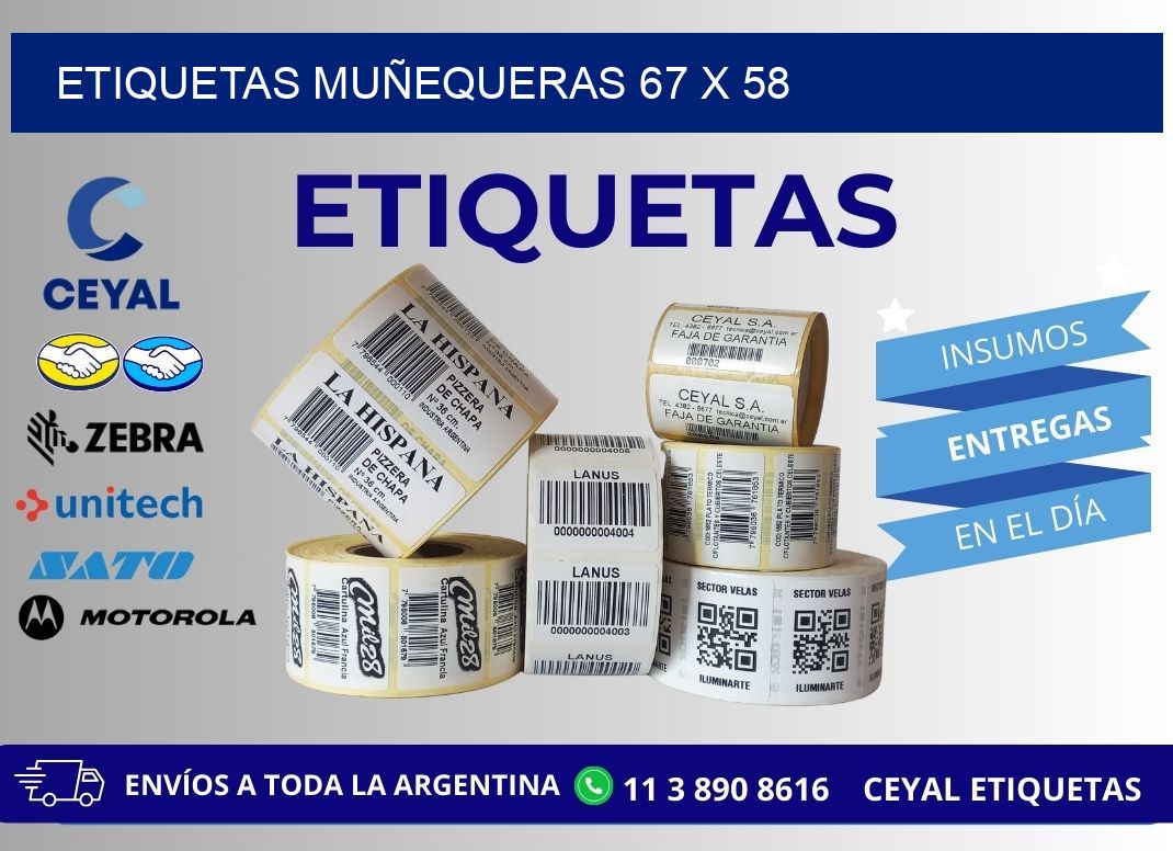 ETIQUETAS MUÑEQUERAS 67 x 58
