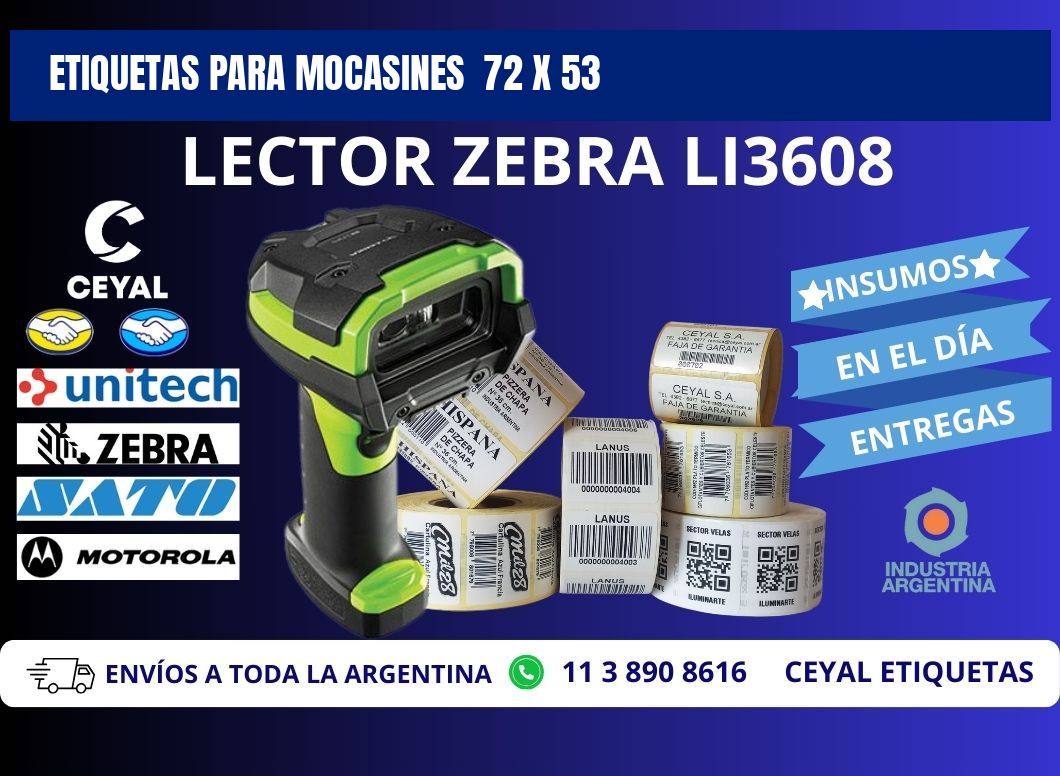 ETIQUETAS PARA MOCASINES  72 x 53