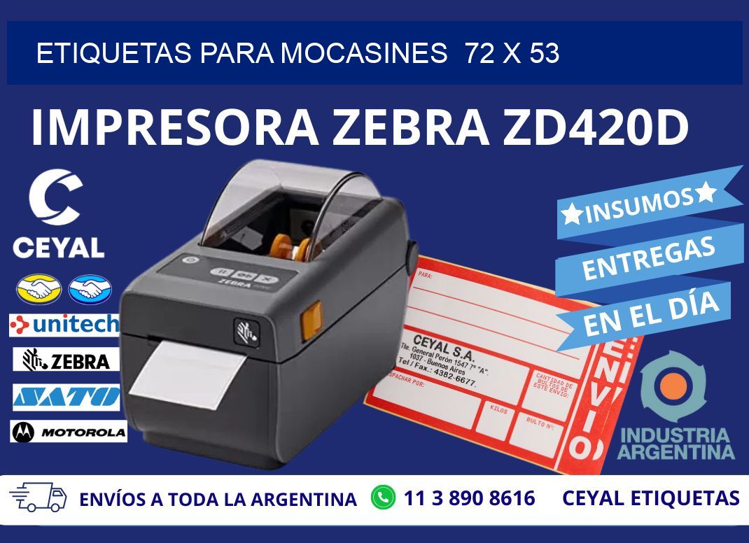 ETIQUETAS PARA MOCASINES  72 x 53