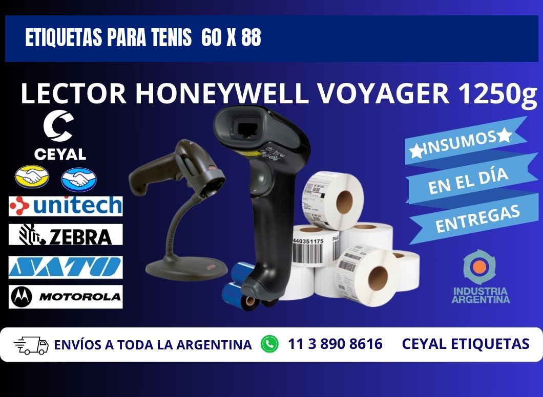 ETIQUETAS PARA TENIS  60 x 88