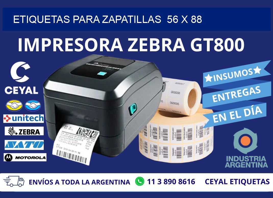 ETIQUETAS PARA ZAPATILLAS  56 x 88