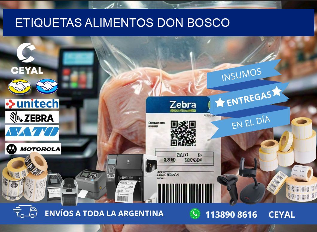 Etiquetas alimentos Don Bosco