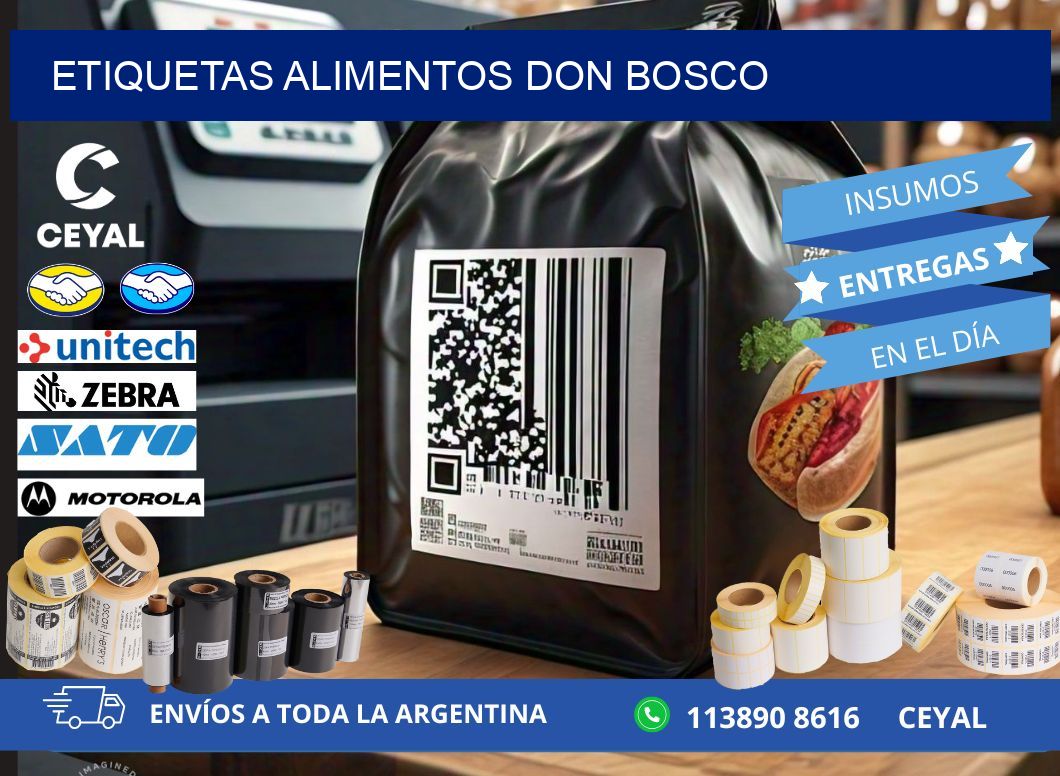 Etiquetas alimentos Don Bosco