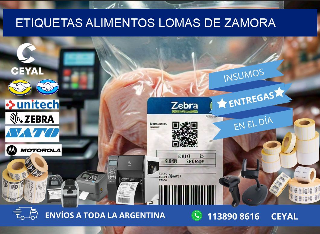 Etiquetas alimentos Lomas de Zamora