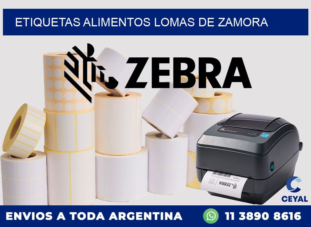 Etiquetas alimentos Lomas de Zamora