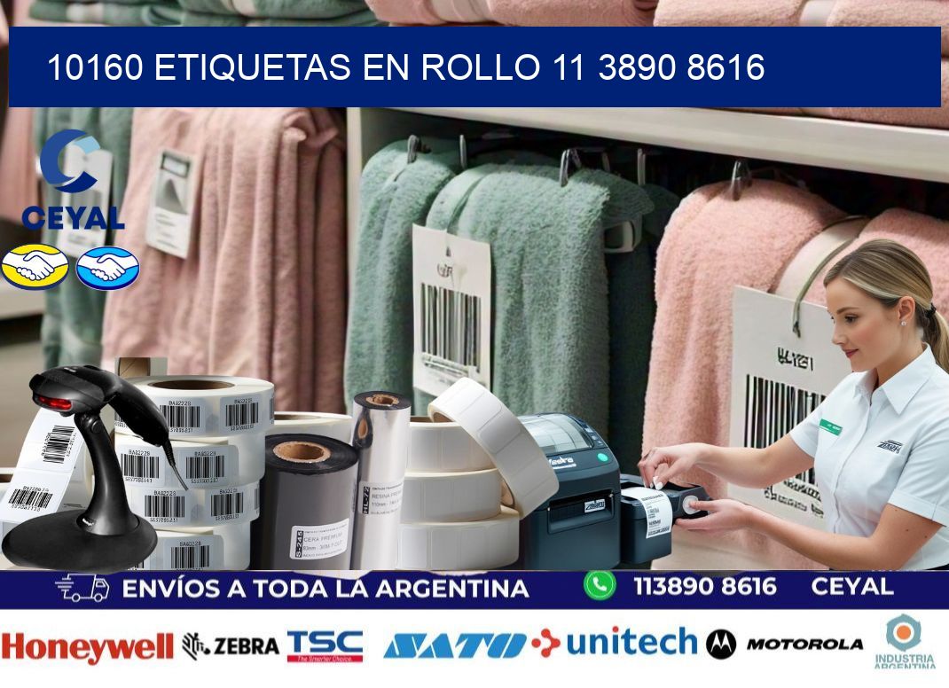 10160 ETIQUETAS EN ROLLO 11 3890 8616