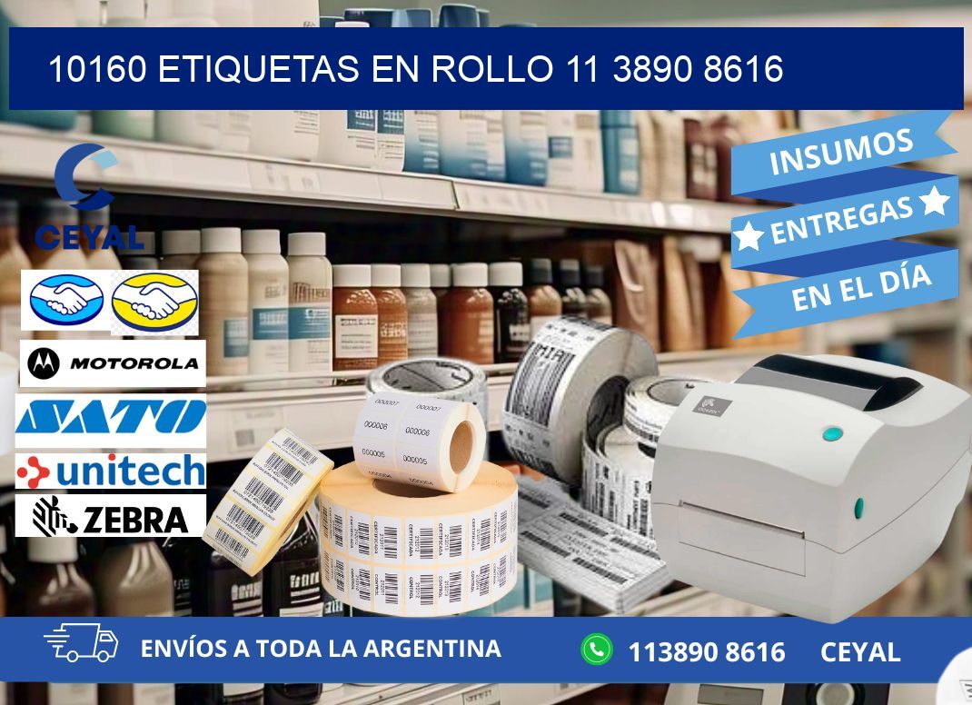 10160 ETIQUETAS EN ROLLO 11 3890 8616