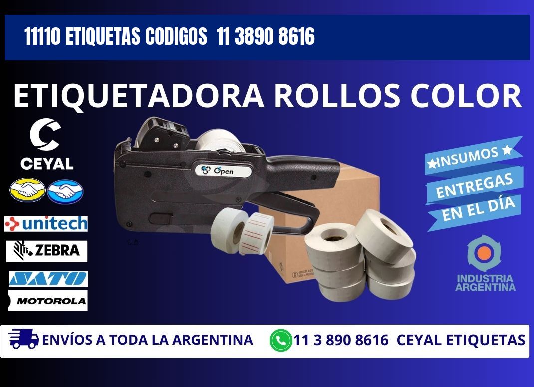 11110 ETIQUETAS CODIGOS  11 3890 8616