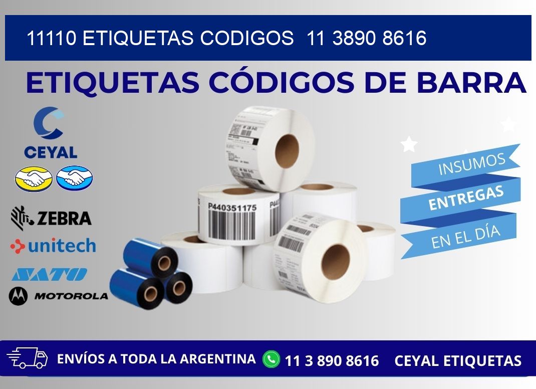 11110 ETIQUETAS CODIGOS  11 3890 8616