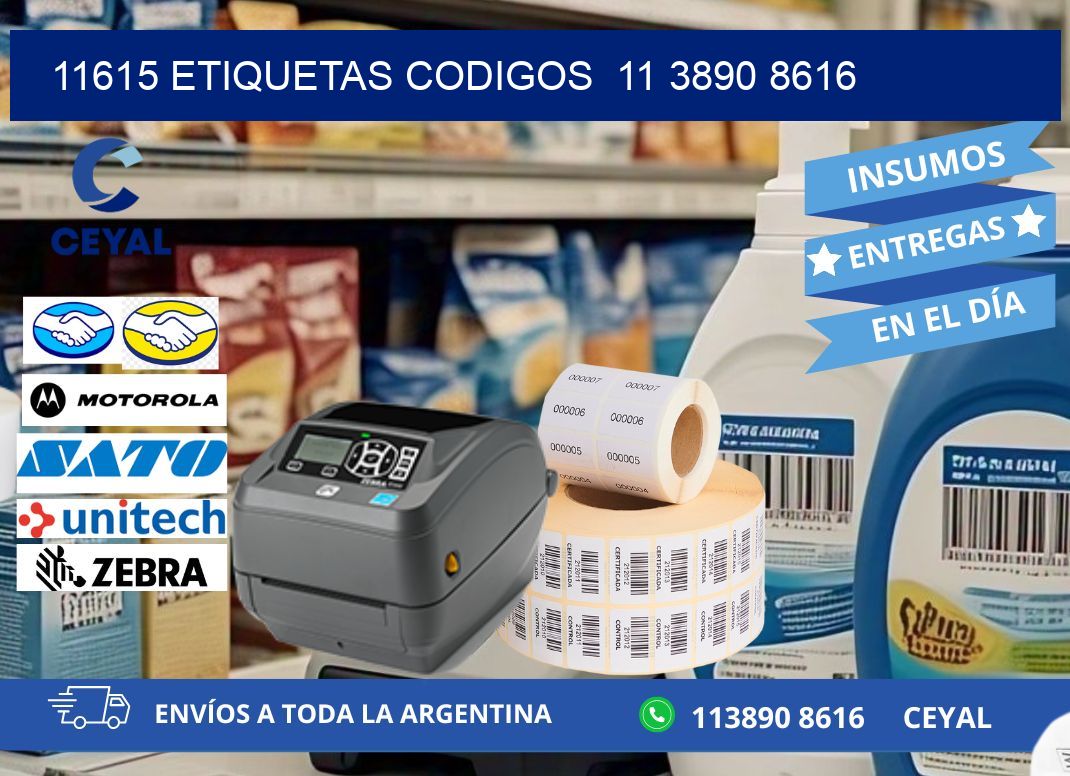 11615 ETIQUETAS CODIGOS  11 3890 8616