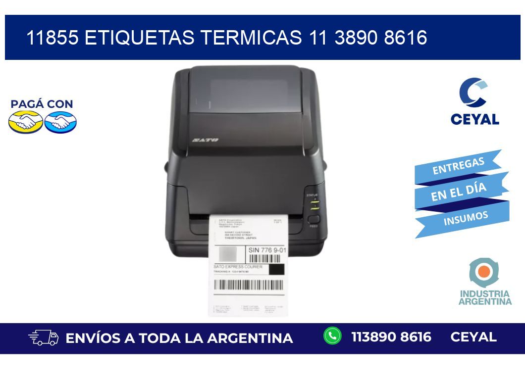 11855 ETIQUETAS TERMICAS 11 3890 8616