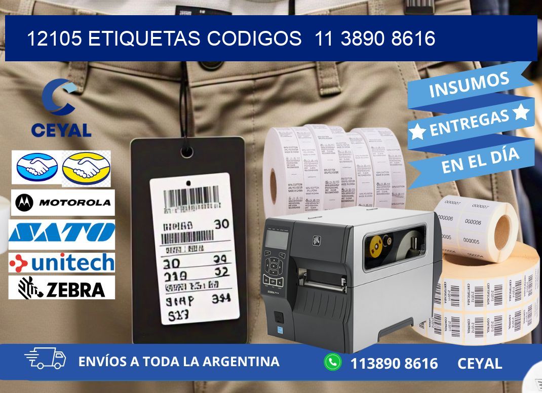 12105 ETIQUETAS CODIGOS  11 3890 8616