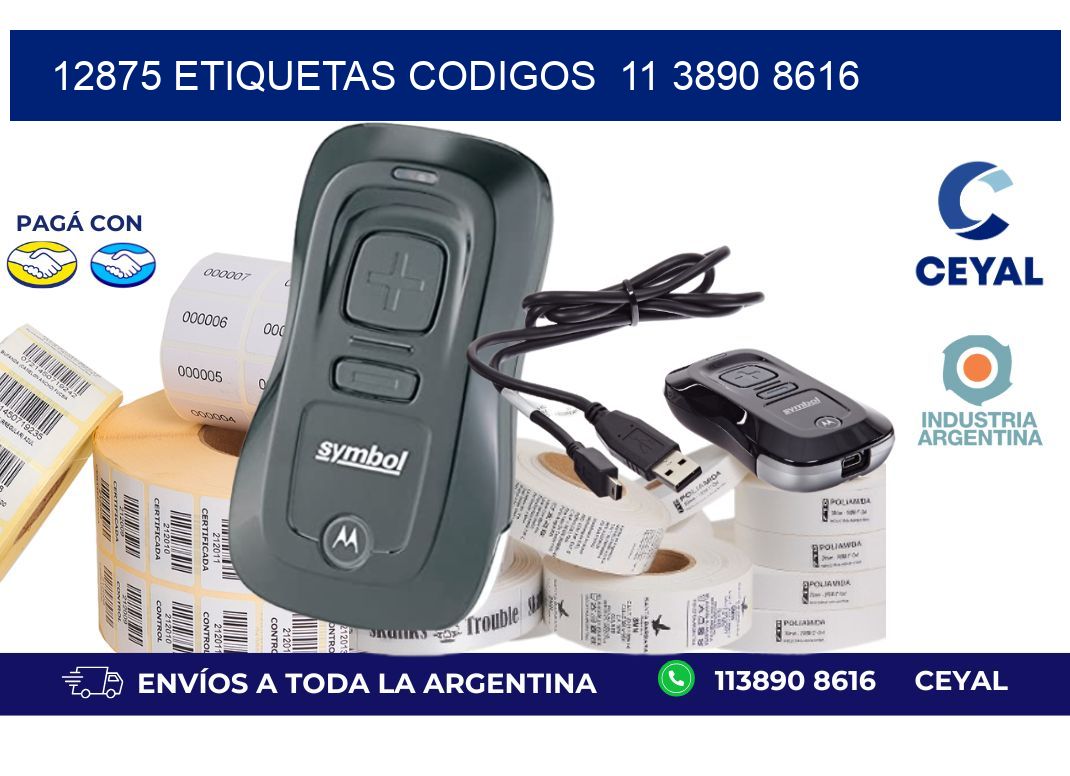 12875 ETIQUETAS CODIGOS  11 3890 8616