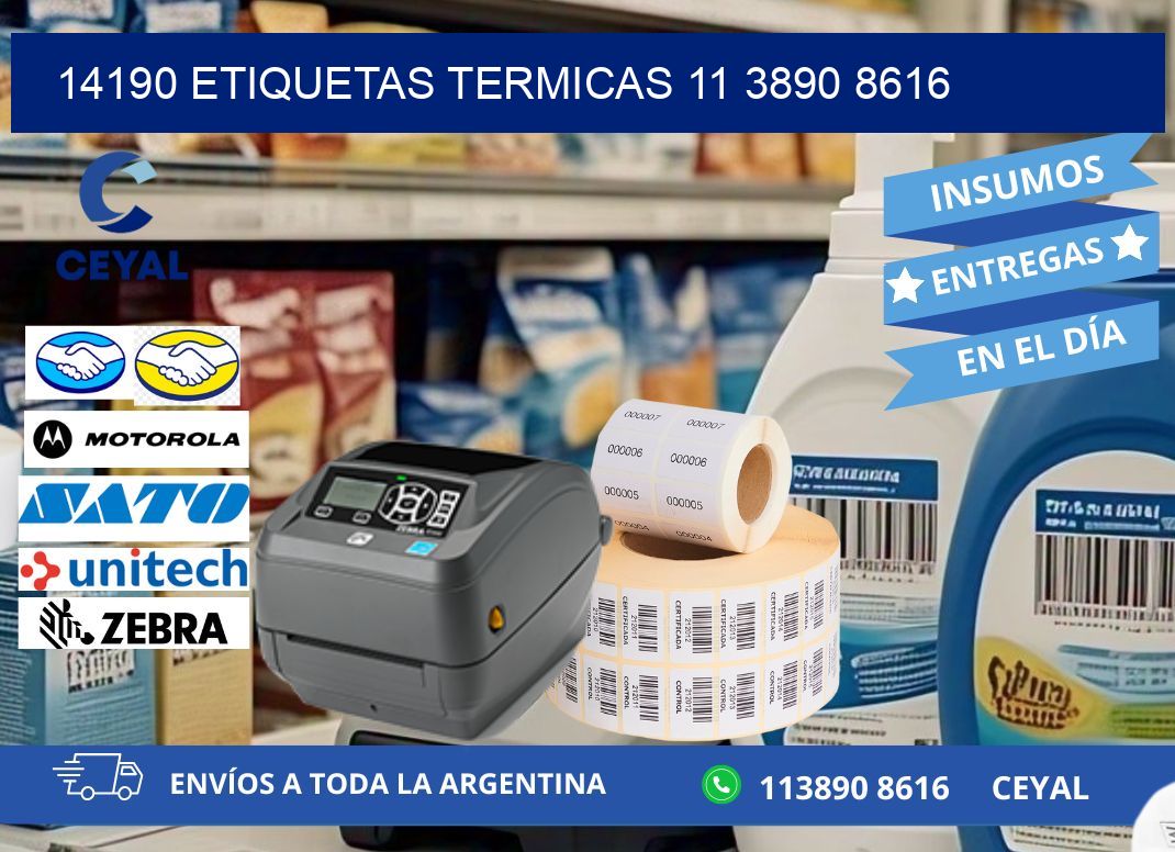 14190 ETIQUETAS TERMICAS 11 3890 8616