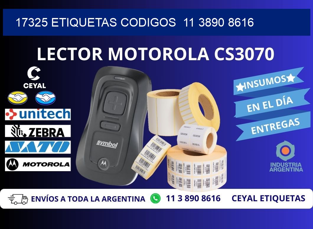 17325 ETIQUETAS CODIGOS  11 3890 8616