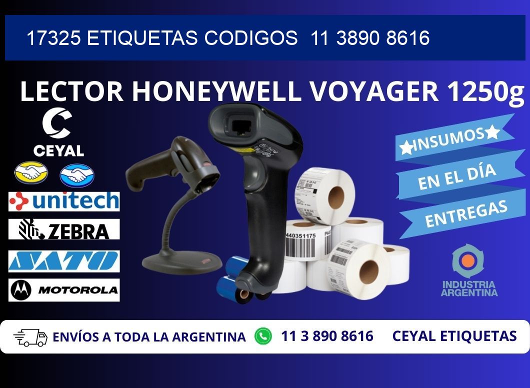 17325 ETIQUETAS CODIGOS  11 3890 8616