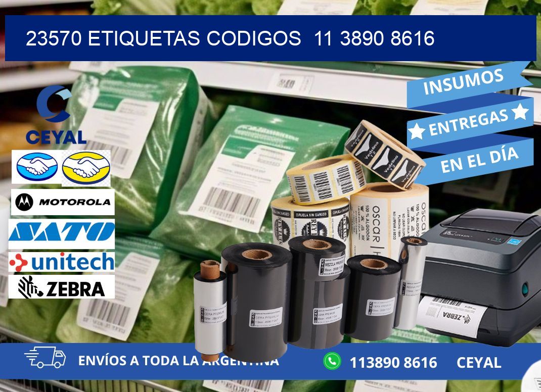 23570 ETIQUETAS CODIGOS  11 3890 8616