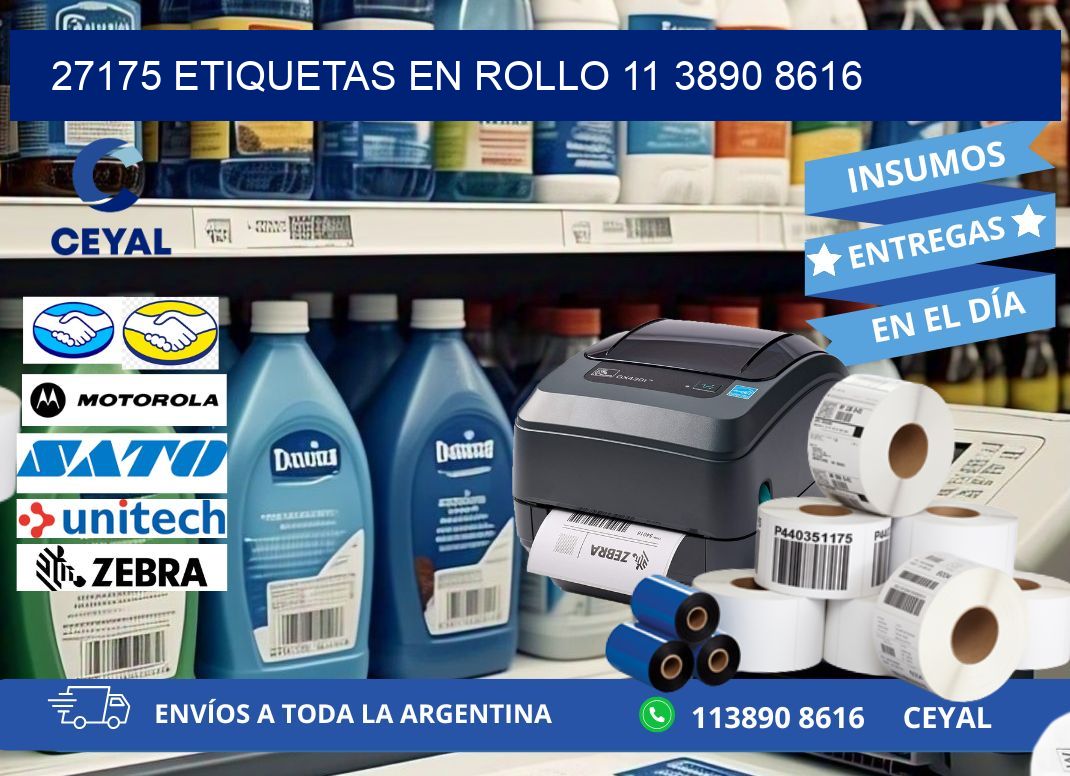 27175 ETIQUETAS EN ROLLO 11 3890 8616