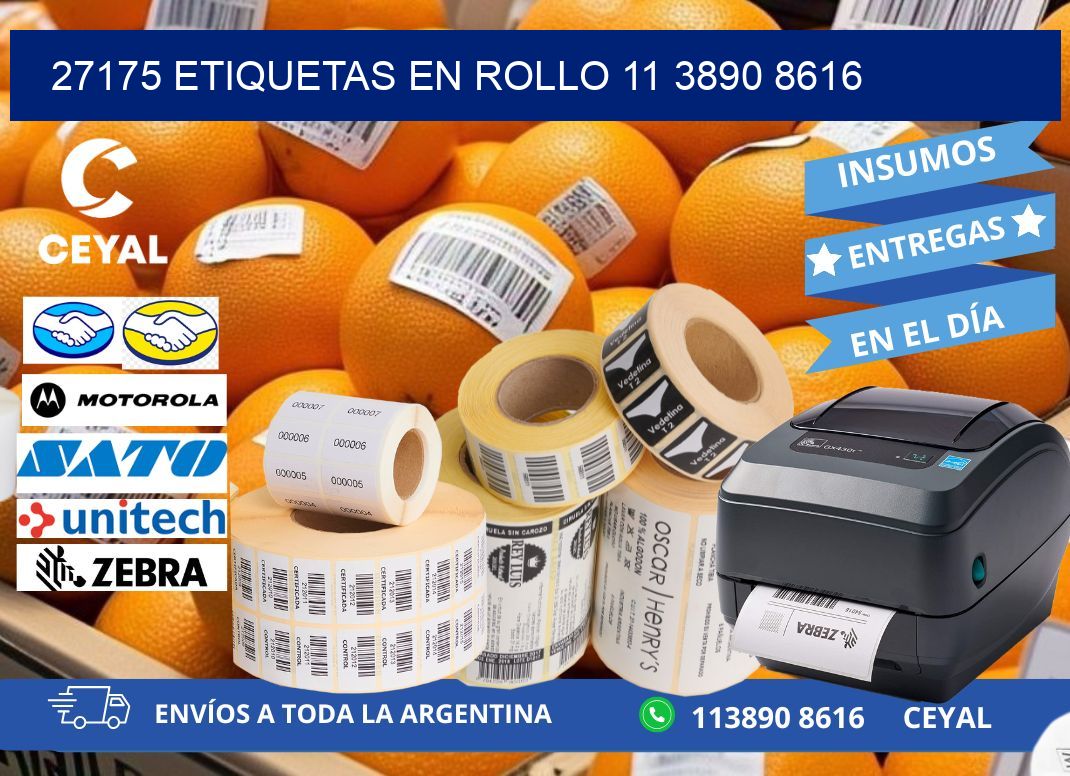 27175 ETIQUETAS EN ROLLO 11 3890 8616