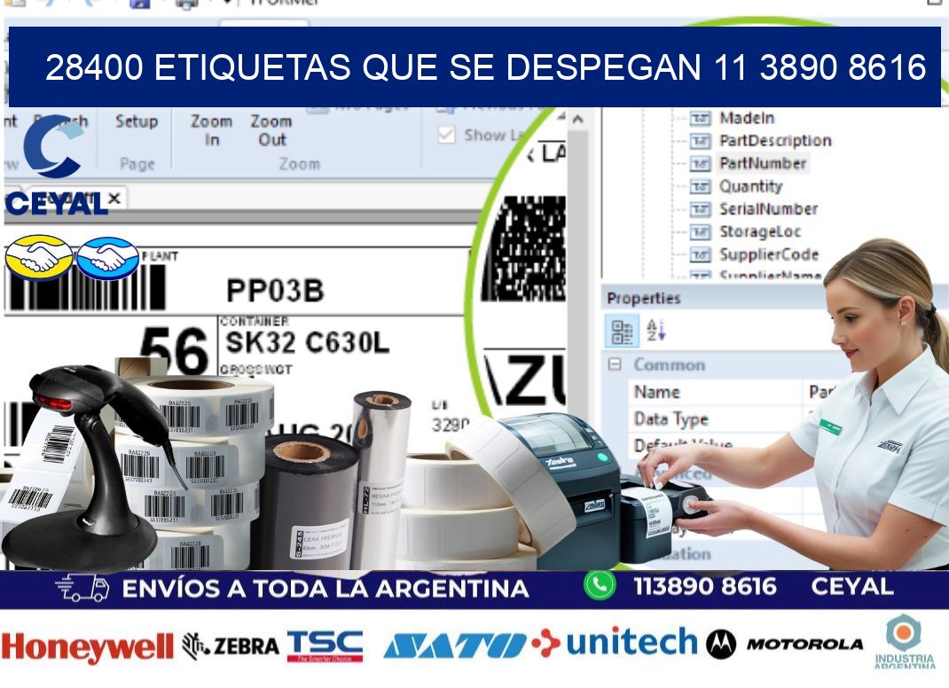 28400 ETIQUETAS QUE SE DESPEGAN 11 3890 8616