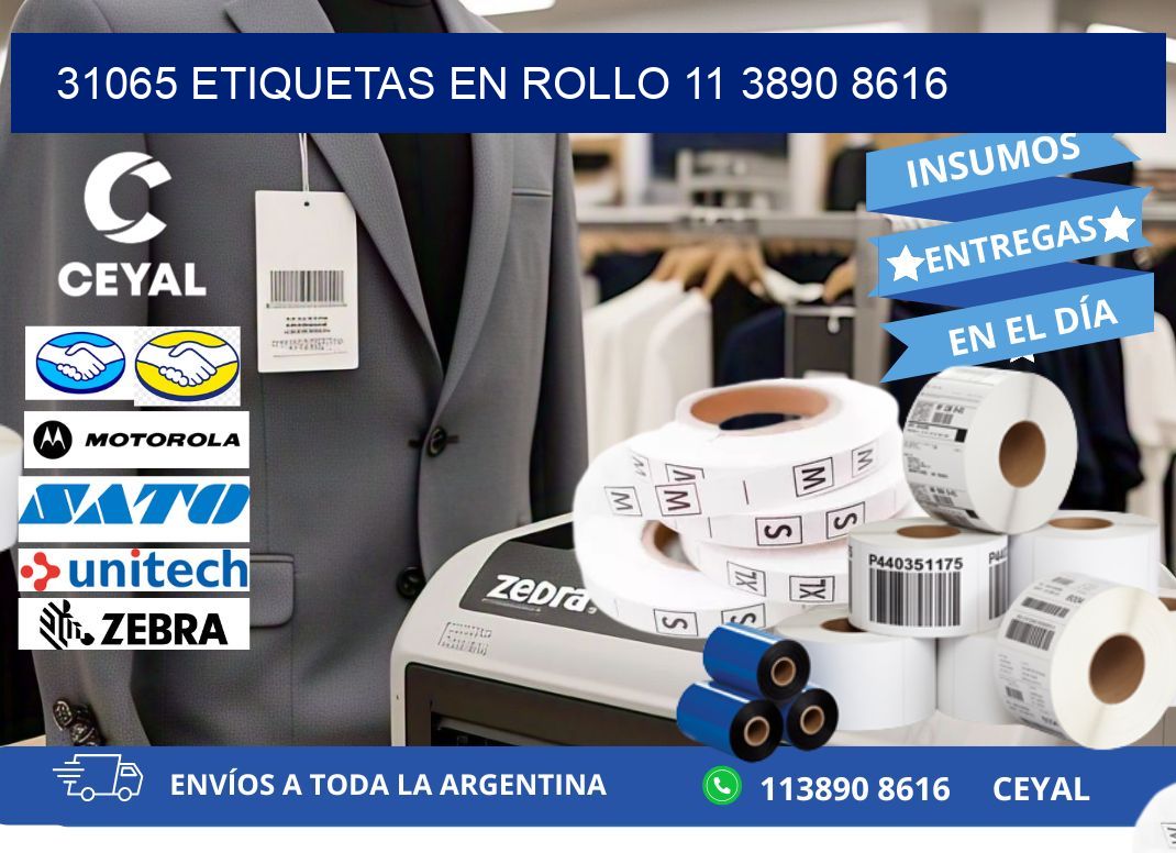 31065 ETIQUETAS EN ROLLO 11 3890 8616