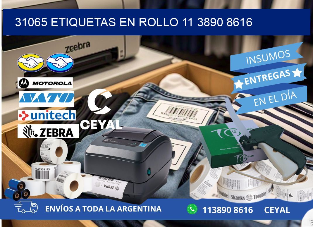 31065 ETIQUETAS EN ROLLO 11 3890 8616