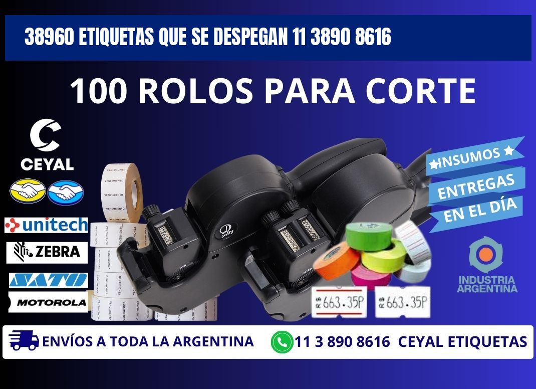 38960 ETIQUETAS QUE SE DESPEGAN 11 3890 8616