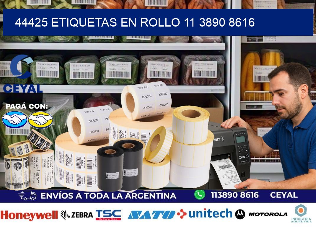 44425 ETIQUETAS EN ROLLO 11 3890 8616