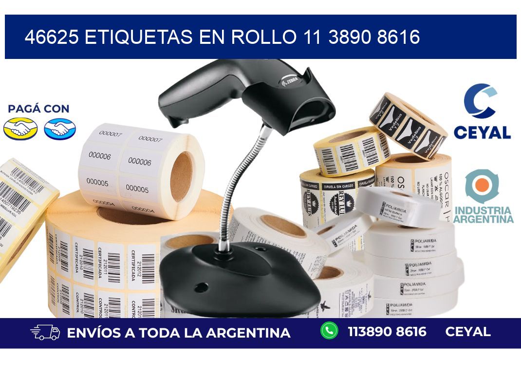 46625 ETIQUETAS EN ROLLO 11 3890 8616