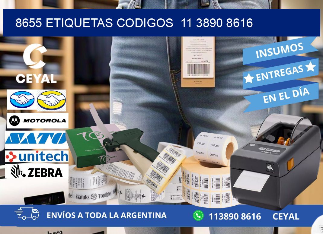 8655 ETIQUETAS CODIGOS  11 3890 8616