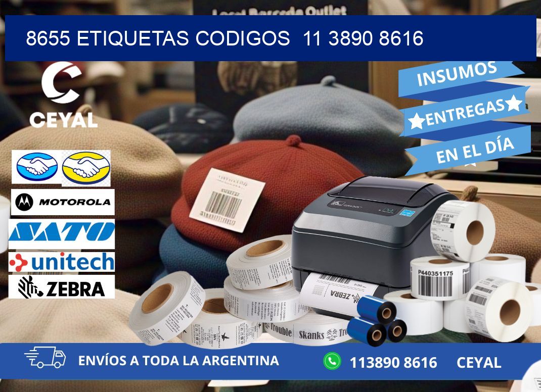 8655 ETIQUETAS CODIGOS  11 3890 8616