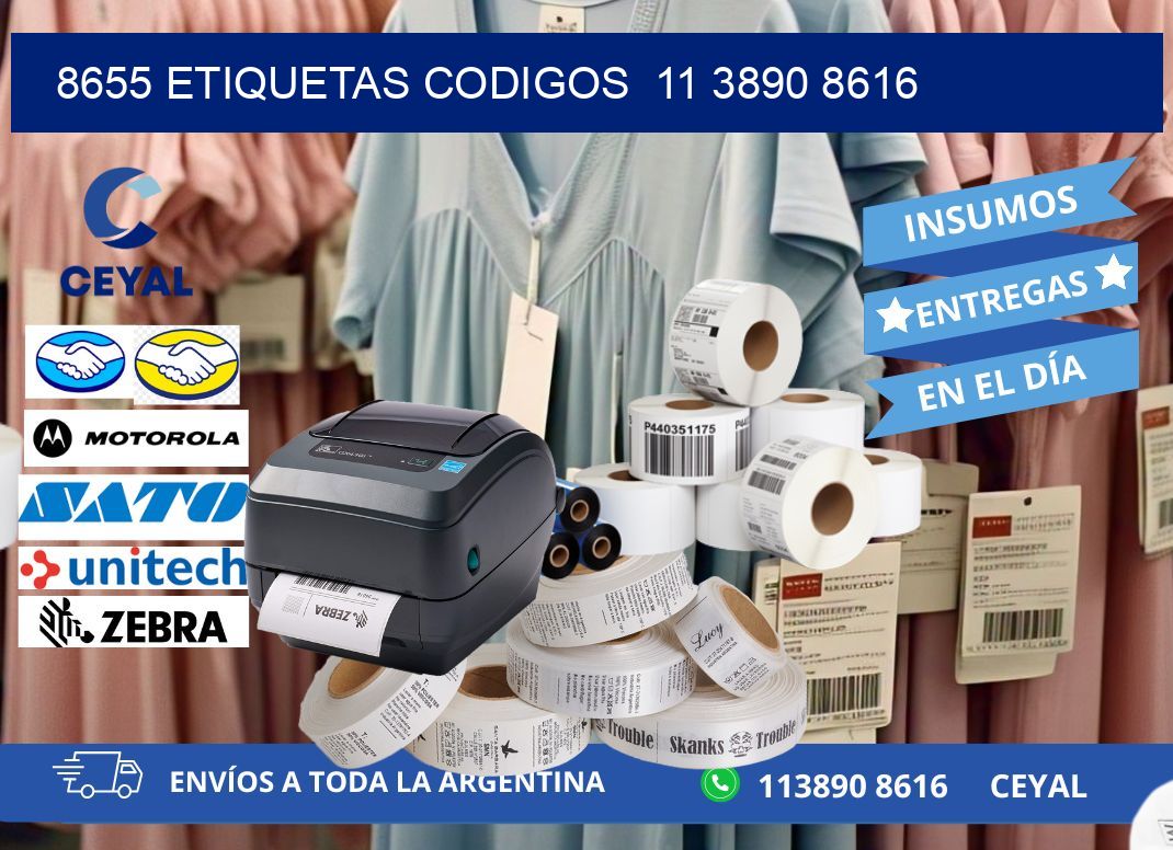8655 ETIQUETAS CODIGOS  11 3890 8616