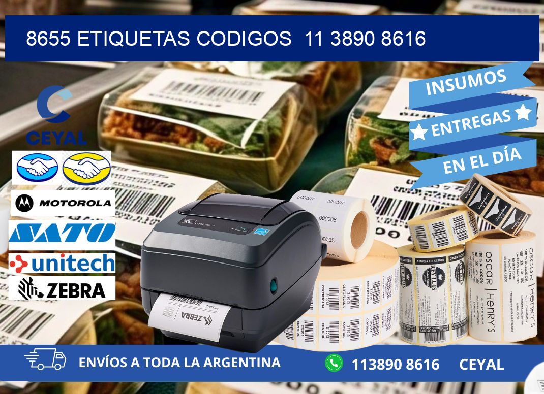 8655 ETIQUETAS CODIGOS  11 3890 8616